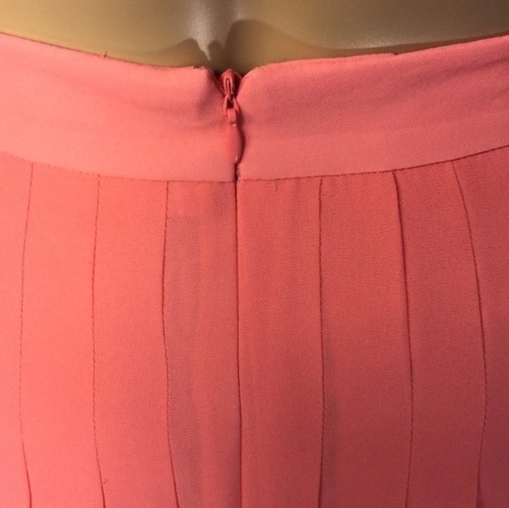 NWT Ann Taylor Women's Pleated Vibrant Coral Skirt SZ 6 - Picture 5 of 8